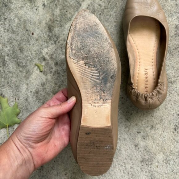 Poppy Barley Taupe On the Go Ballet flats, size 7 - Picture 11 of 14